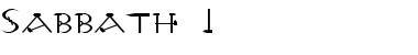 Download Sabbath 1 Font Download Sabbath 1 Font