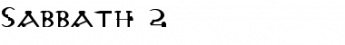 Download Sabbath 2 Font Download Sabbath 2 Font