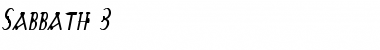 Download Sabbath 3 Font Download Sabbath 3 Font
