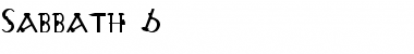 Download Sabbath 6 Font Download Sabbath 6 Font