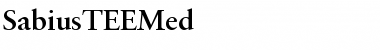 Download SabiusTEEMed Font Download SabiusTEEMed Font