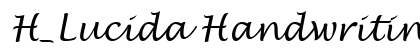 H_Lucida Handwriting Italic Font H_Lucida Handwriting Italic Font Preview