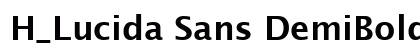 H_Lucida Sans DemiBold Font H_Lucida Sans DemiBold Font Preview
