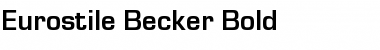 Eurostile Becker Bold Font