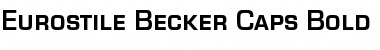 Eurostile Becker Caps Bold Font