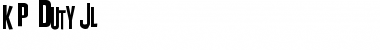 Download K.P. Duty JL Font Download K.P. Duty JL Font