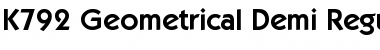 Download K792-Geometrical-Demi Font Download K792-Geometrical-Demi Font
