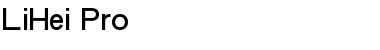 Download LiHei ProMedium Font