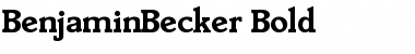 Download BenjaminBecker Font