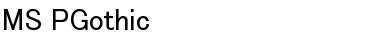 Download MS PGothicRegular Font