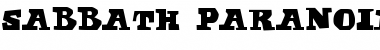 Download Sabbath Paranoid Font Download Sabbath Paranoid Font